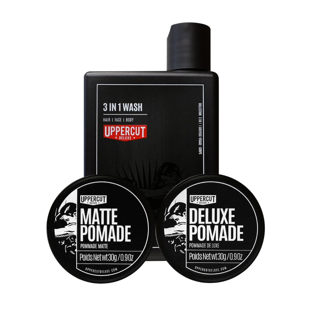 Uppercut Deluxe Wash & Styling Trio