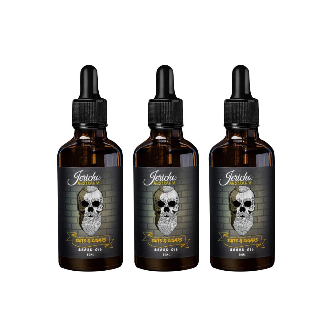 Suits & Cigars Beard Oil Trio