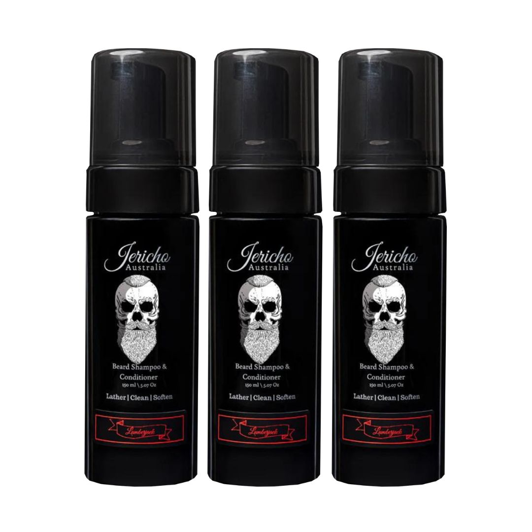 Lumberjack 2-in-1 Beard Shampoo & Conditioner Trio