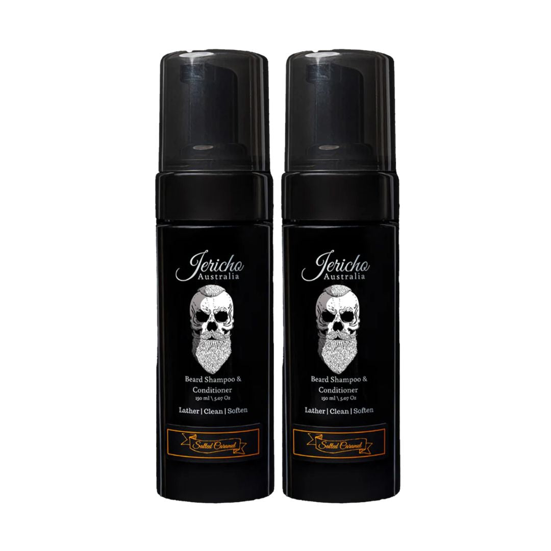 Salted Caramel 2-in-1 Beard Shampoo & Conditioner Duo