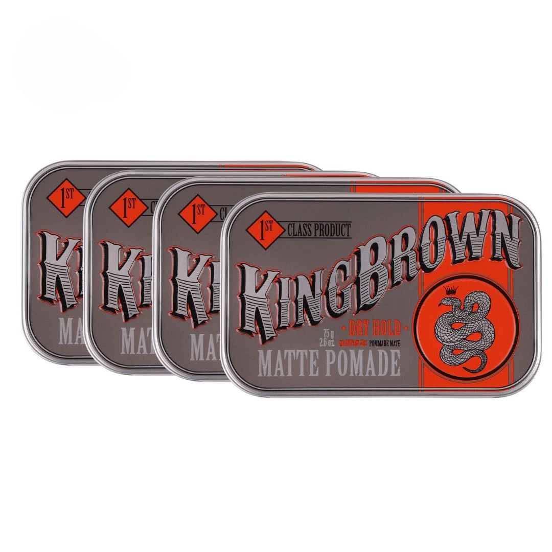 King Brown Matte Pomade Quad