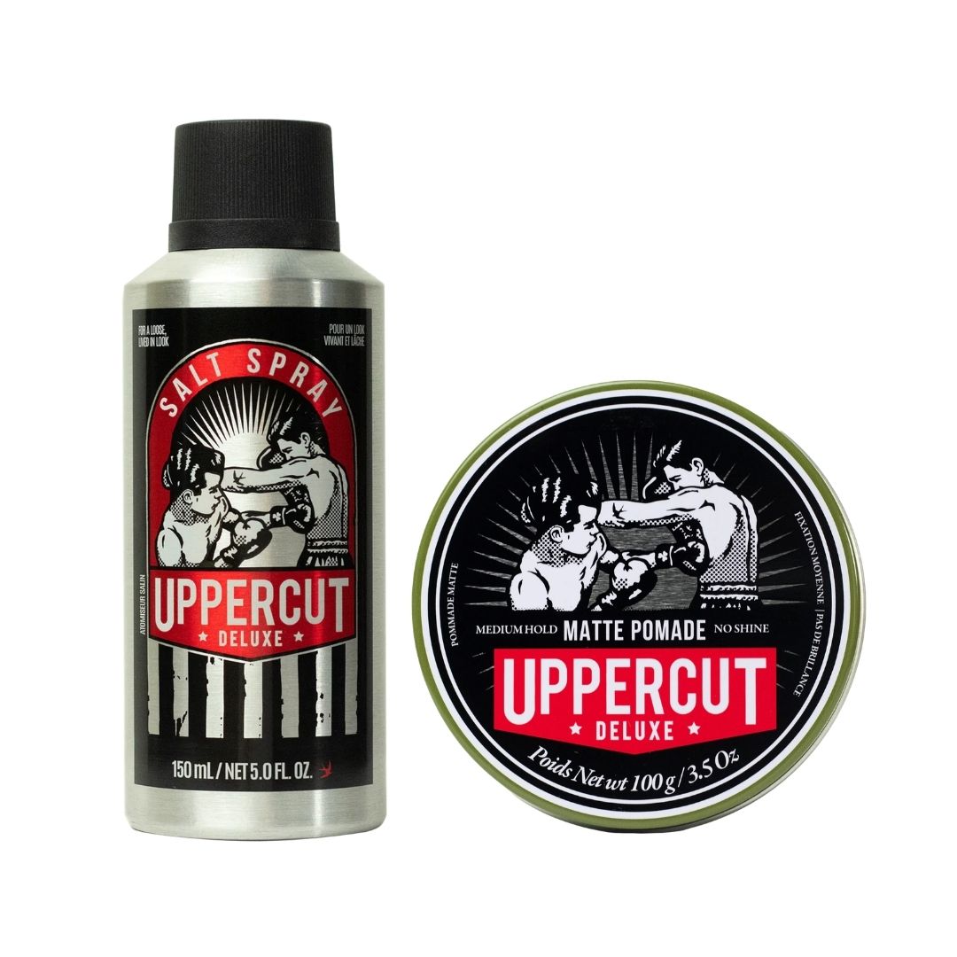 Uppercut Deluxe Matte Pomade & Salt Spray Bundle