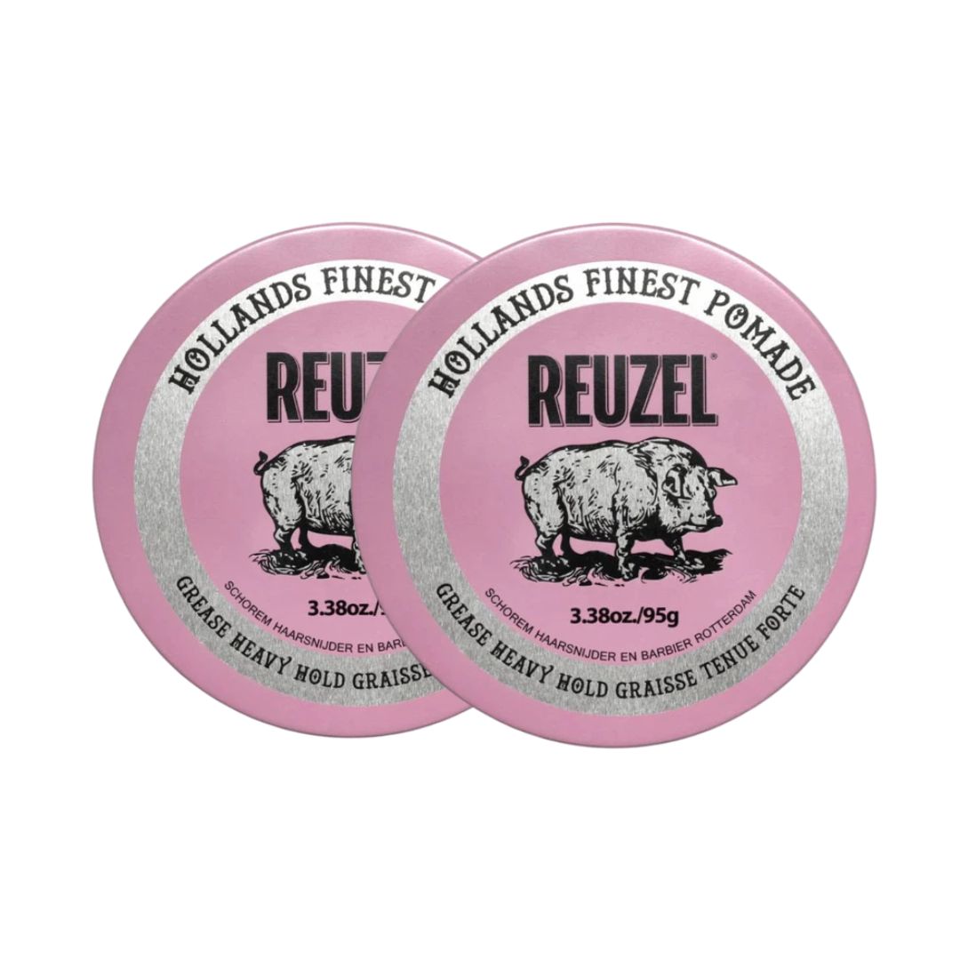Reuzel Pink Pomade Grease Heavy Hold Duo