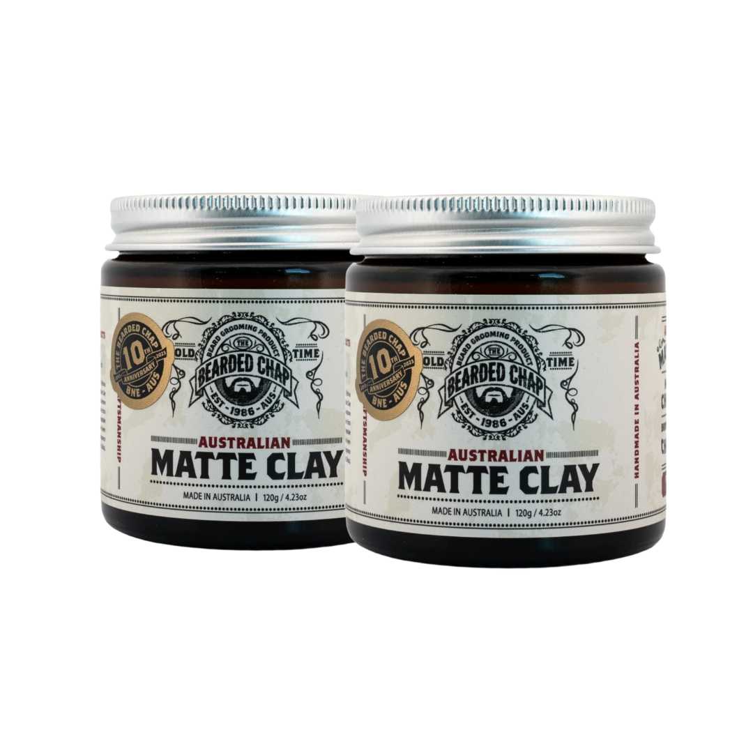 The Bearded Chap Australian Matte Clay Duo