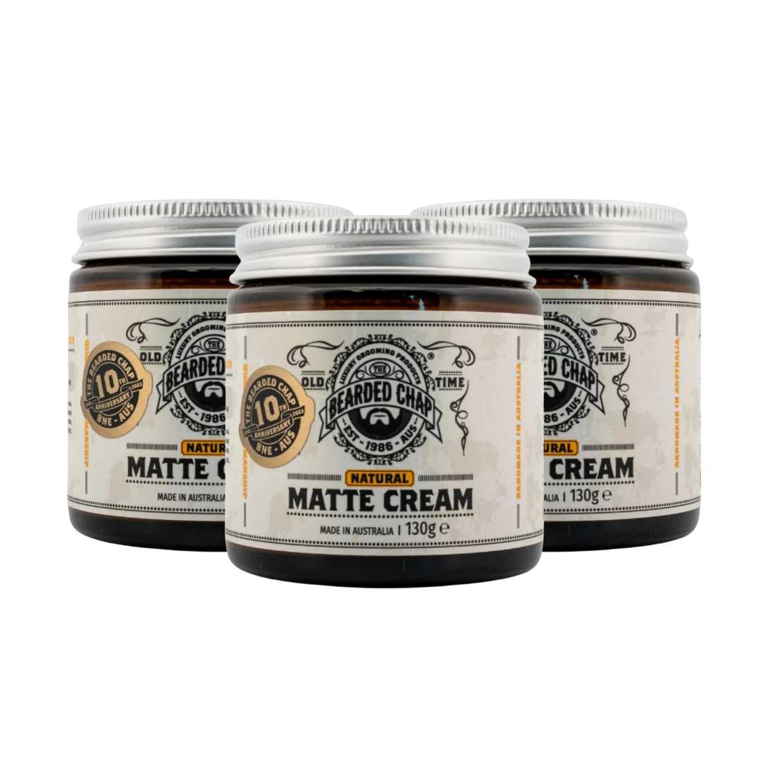The Bearded Chap Natural Matte Cream Trio