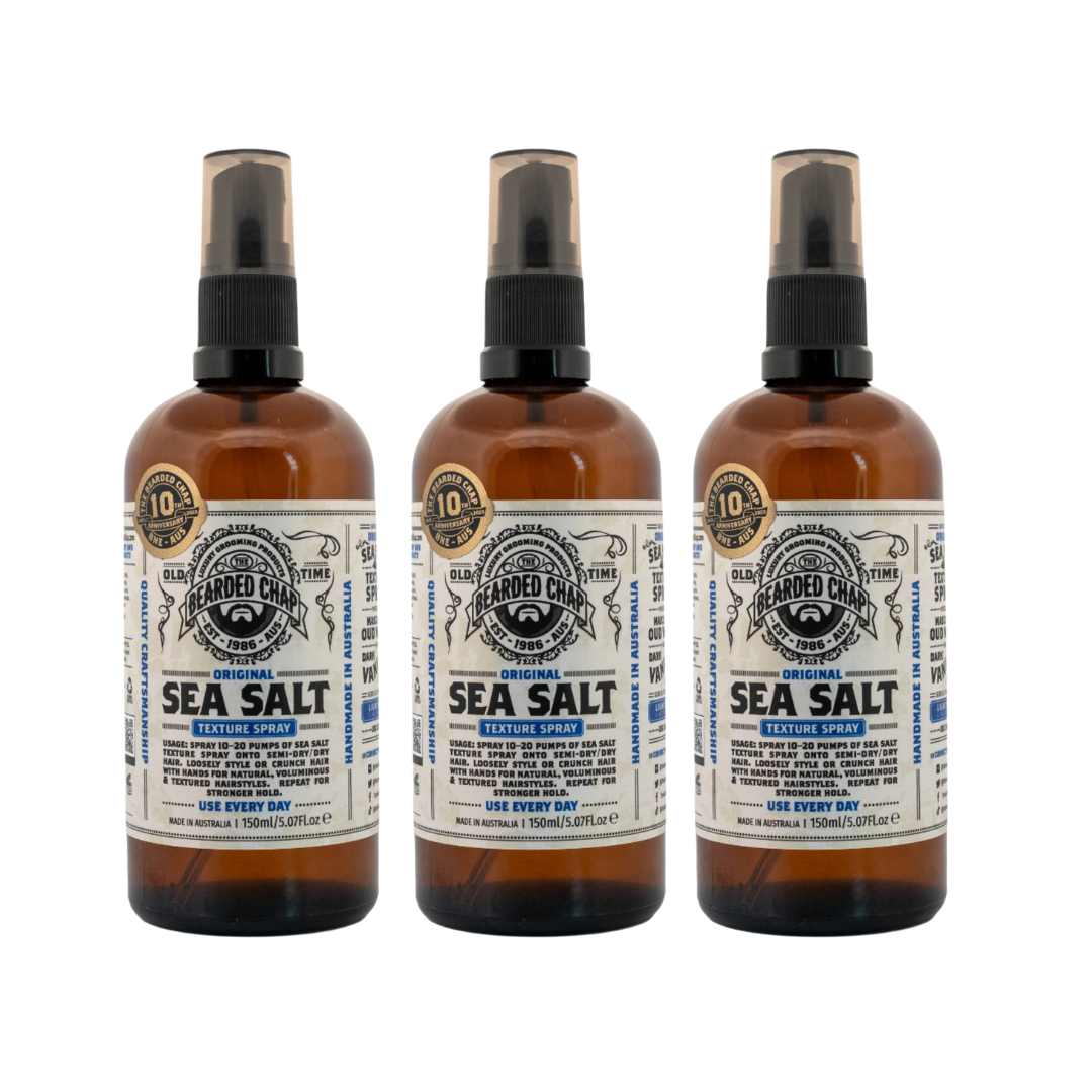 The Bearded Chap Original Sea Salt Texture Spray Trio - 150ml