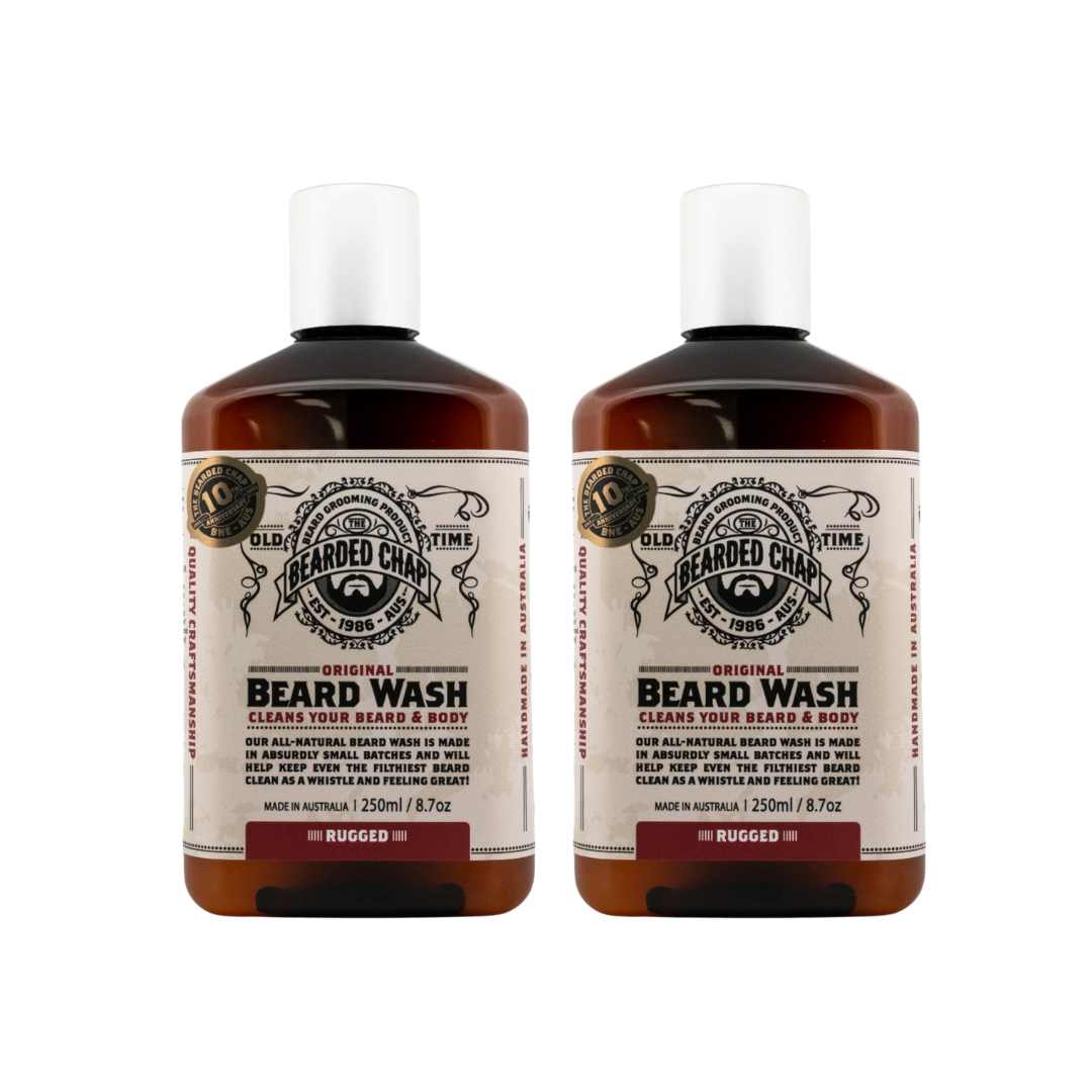The Bearded Chap Rugged Beard Wash Duo