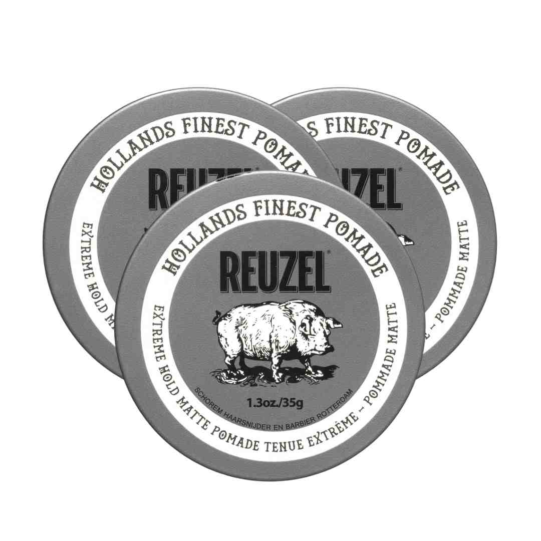 Reuzel Extreme Hold Matte Pomade Trio