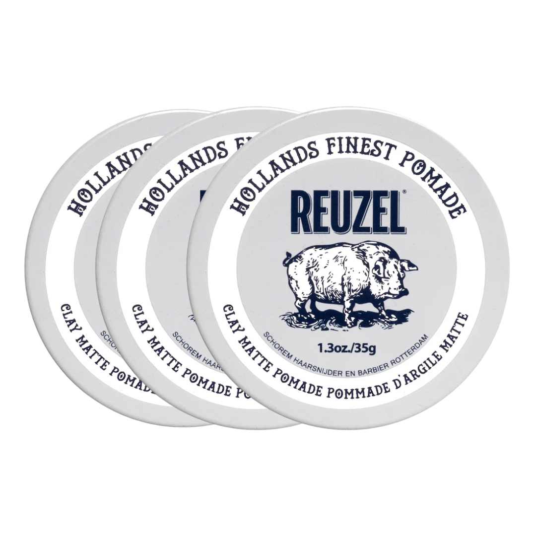 Reuzel Clay Matte Pomade Trio