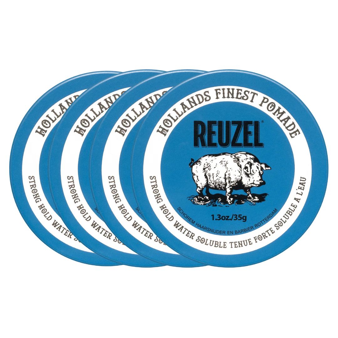 Reuzel Blue Strong Hold High Sheen Pomade Quad