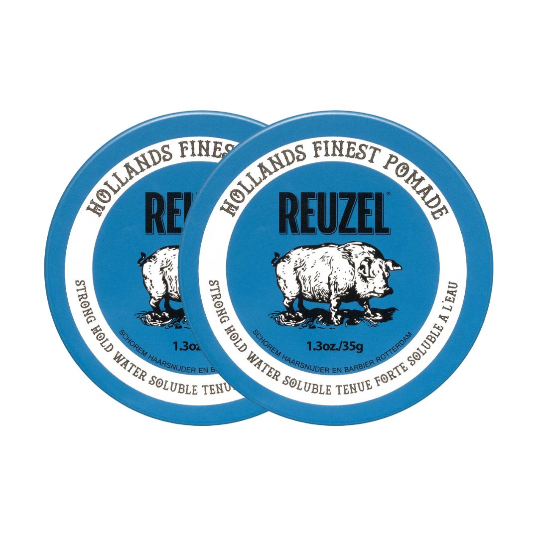 Reuzel Blue Strong Hold High Sheen Pomade Duo
