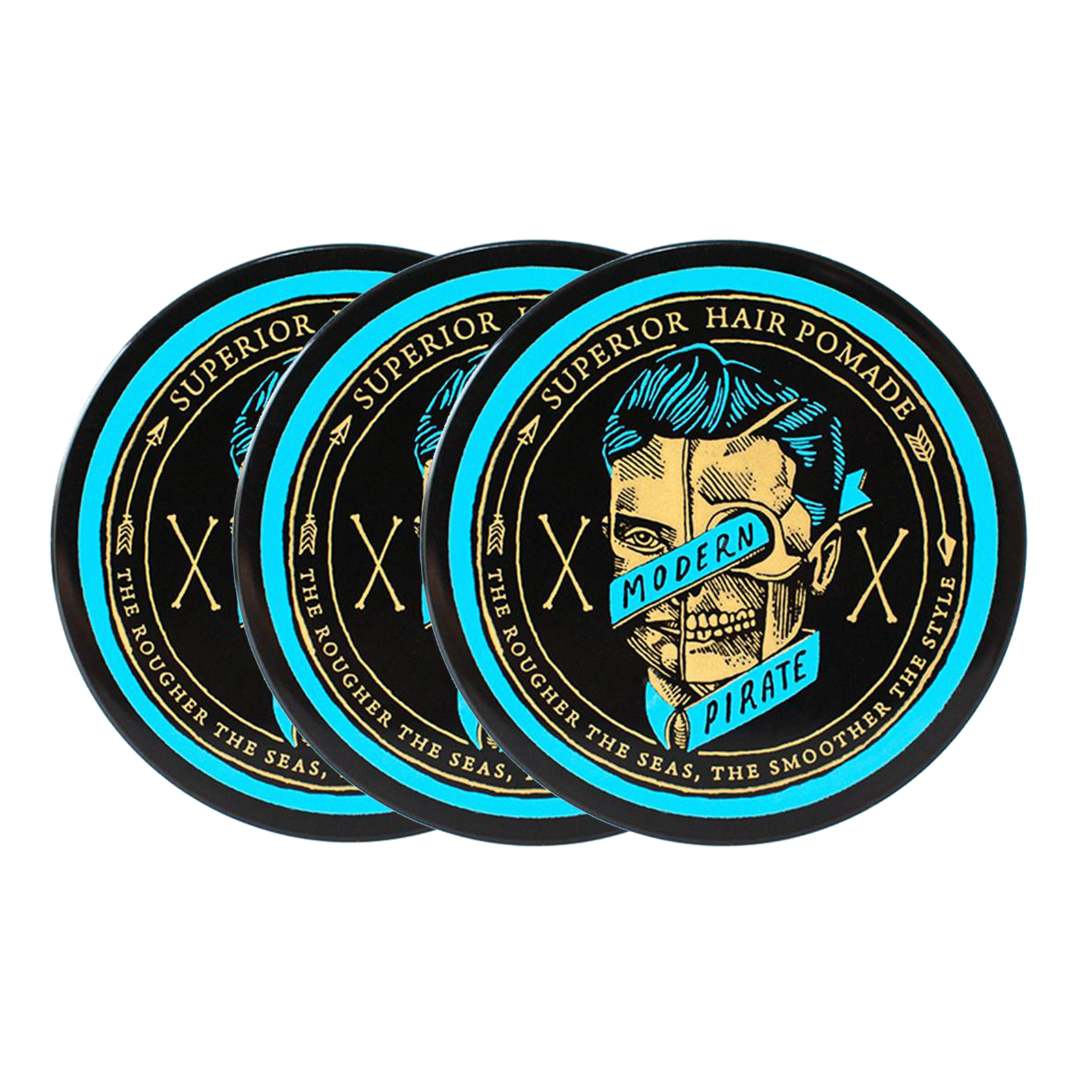 Modern Pirate Superior Hair Pomade Trio