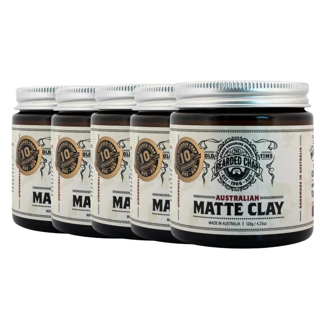 The Bearded Chap Australian Matte Clay Five Pack