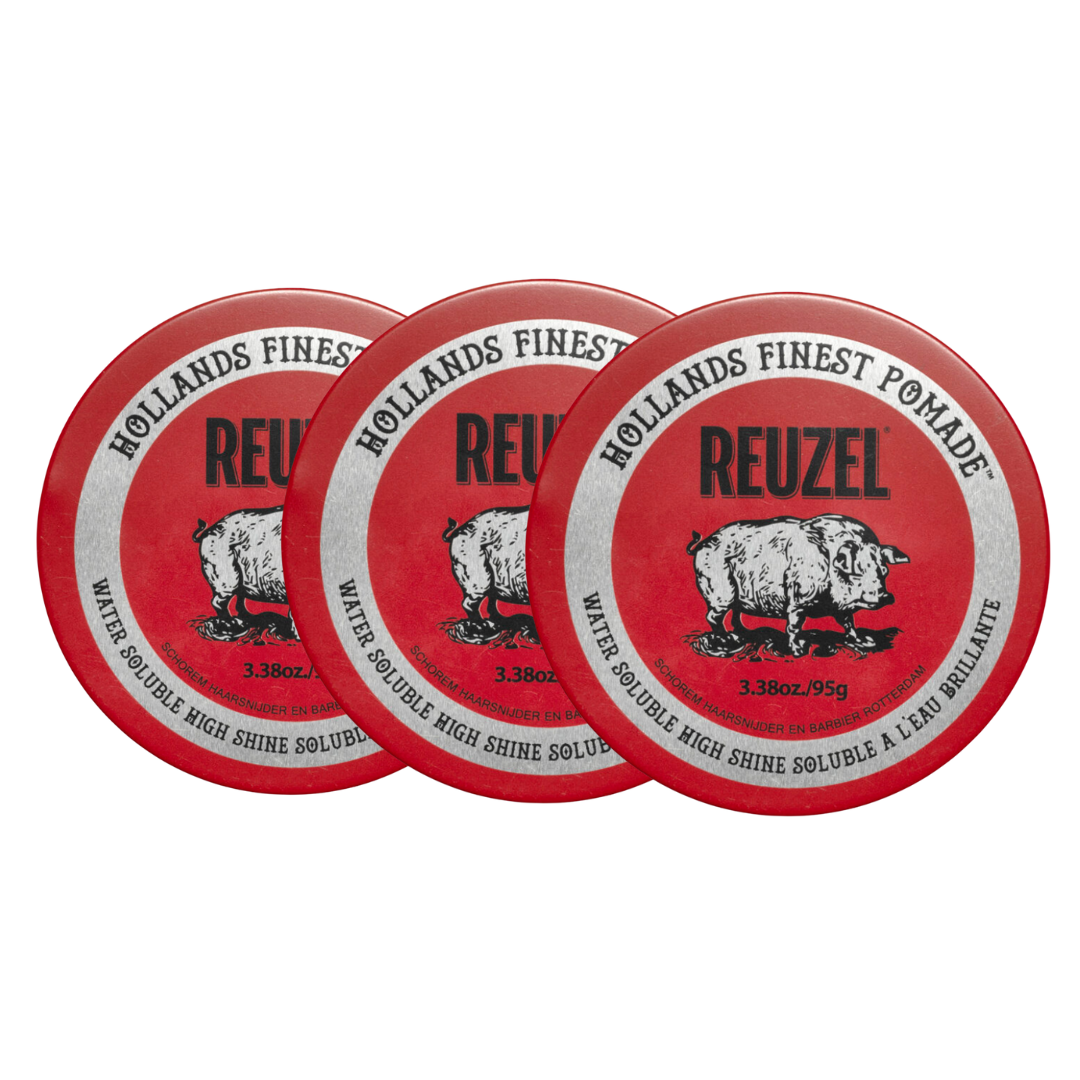 Reuzel Red Water Soluble Pomade Trio