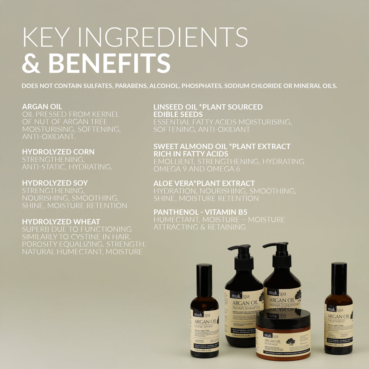 muk Spa Argan Oil Shine Spray