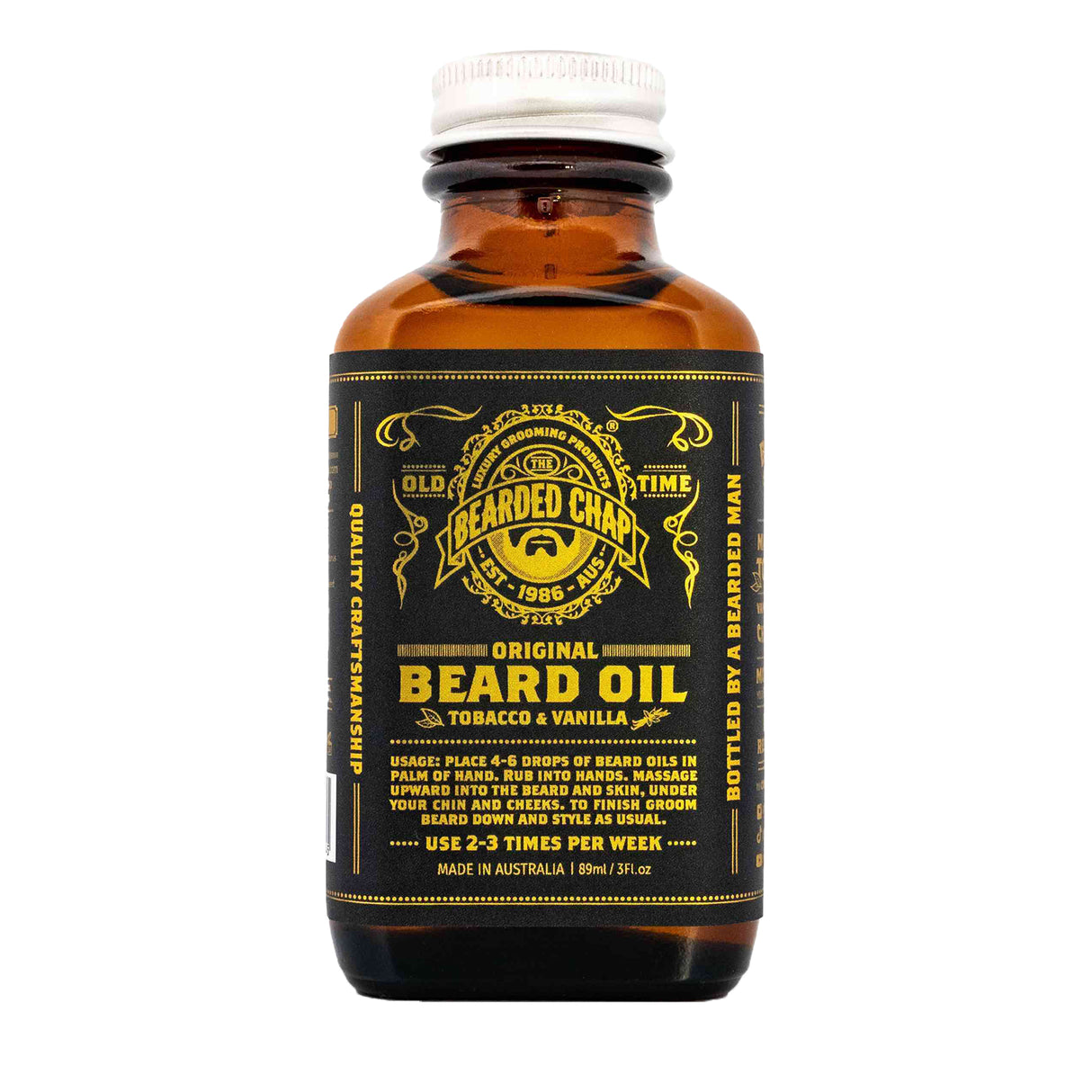 The Bearded Chap Tobacco and Vanilla Beard Oil & Original Beard Balm Bundle