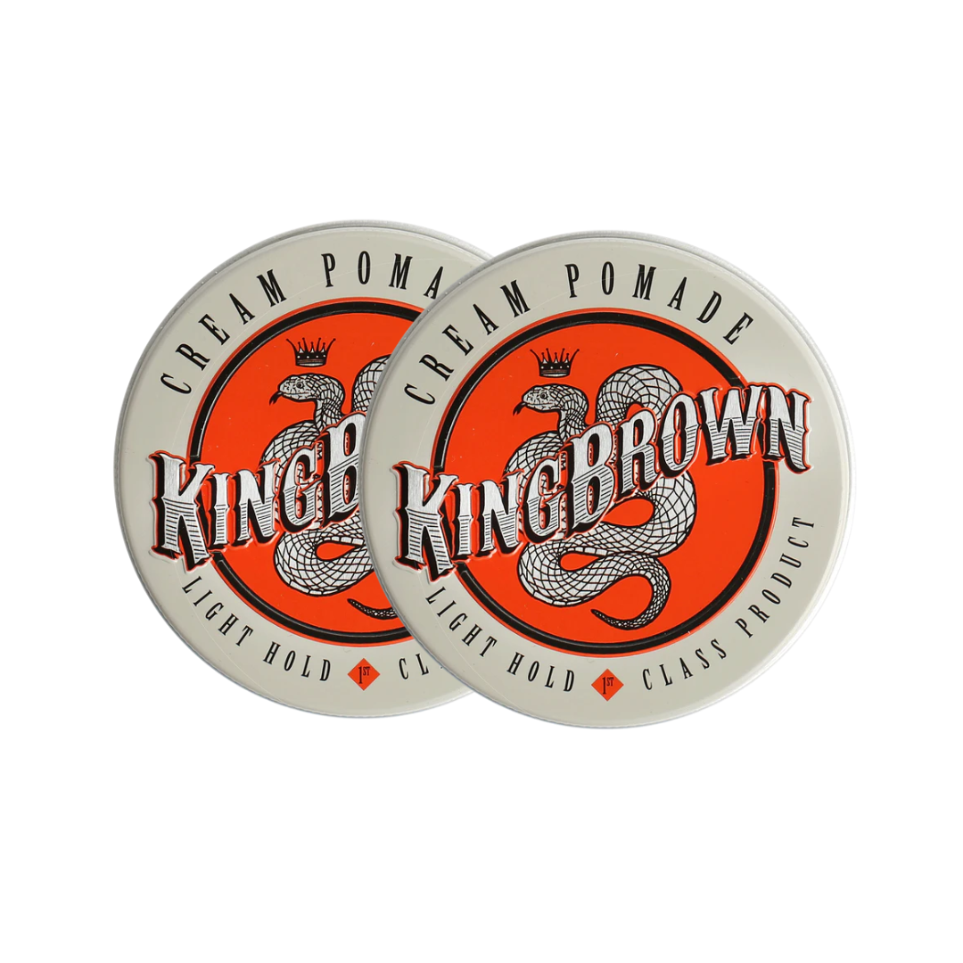 King Brown Cream Pomade Duo