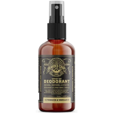 The Bearded Chap Tobacco & Vanilla Spray-On Deodorant