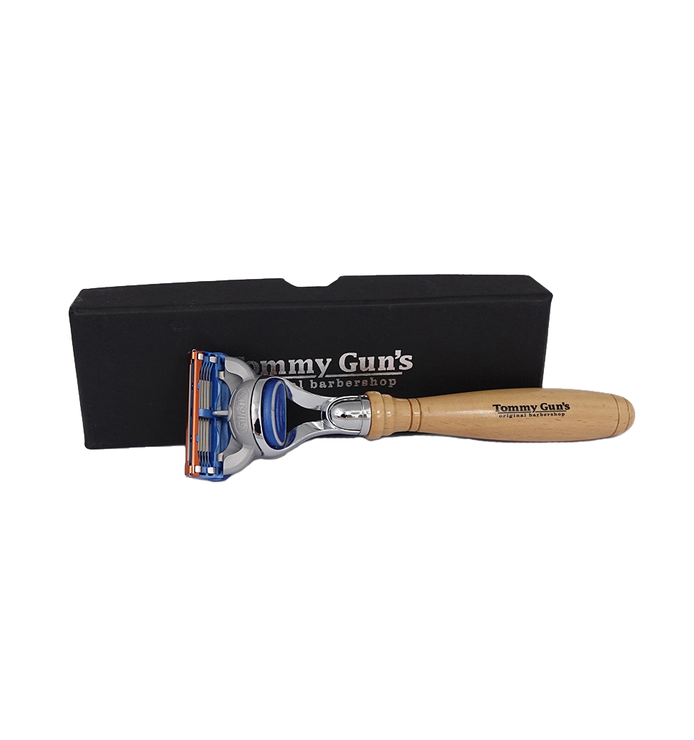 Tommy Gun's Shave Tommy Guns Fusion Razor Beechwood FU-01BE
