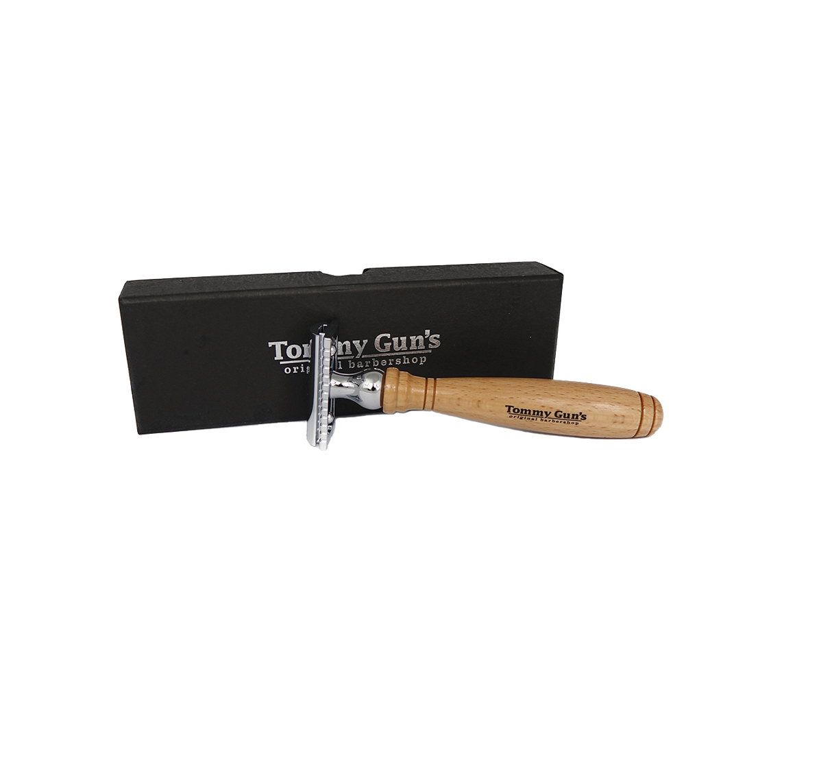 Tommy Gun's Shave Tommy Guns Safety Razor Beechwood DE-01BE