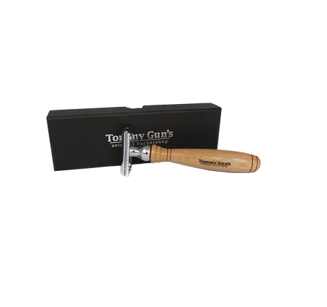 Tommy Gun's Shave Tommy Guns Safety Razor Beechwood DE-01BE