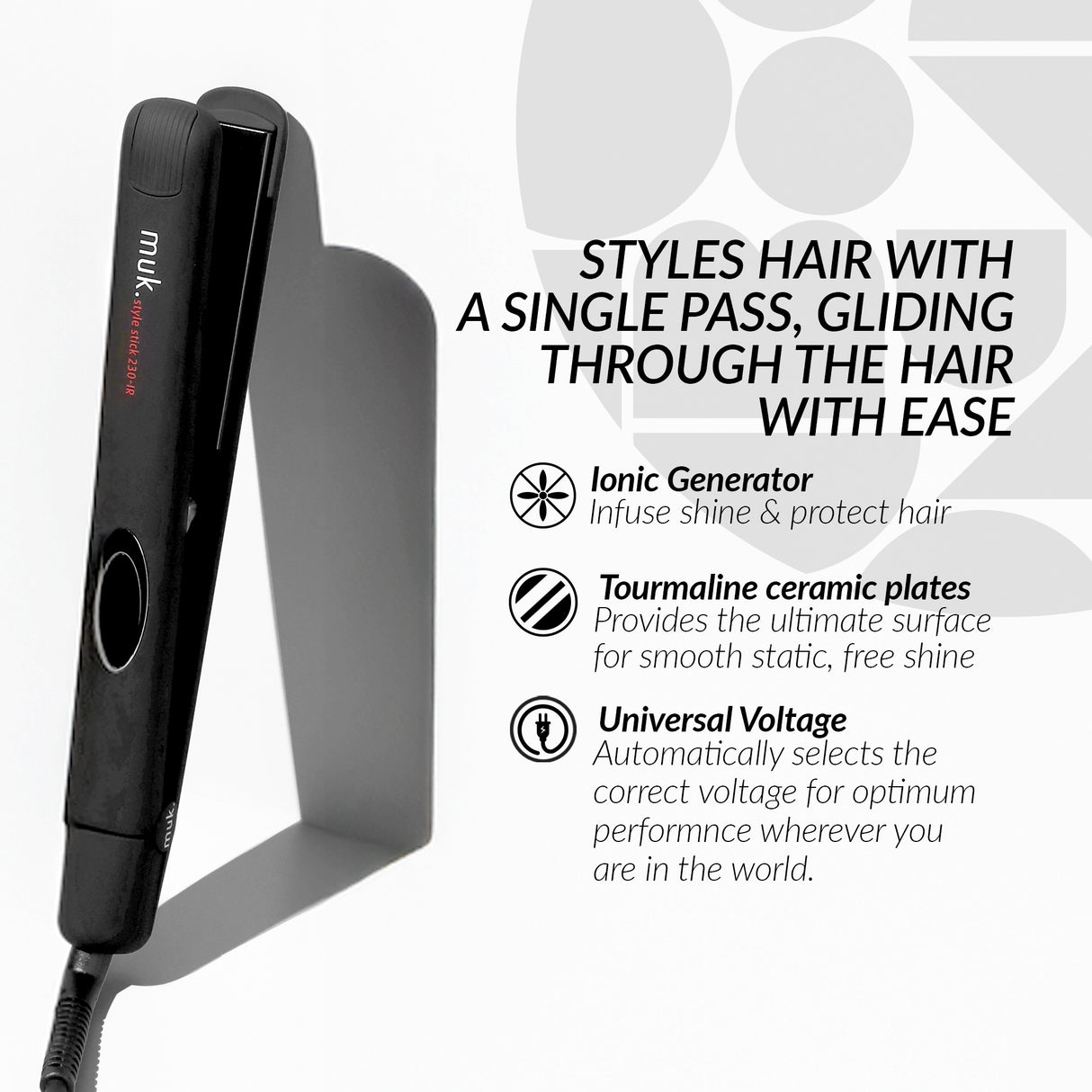 muk Style Stick 230IR Straightener