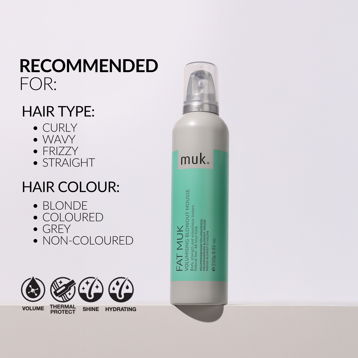 Fat muk Volumising Blowout Mousse