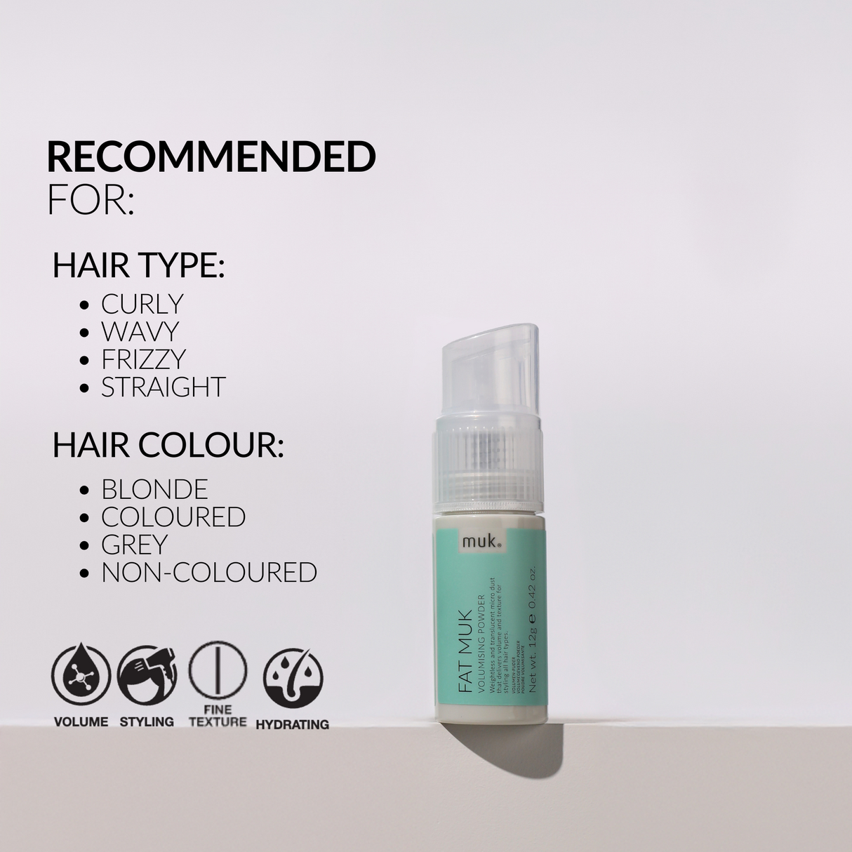 Fat muk Volumising Powder