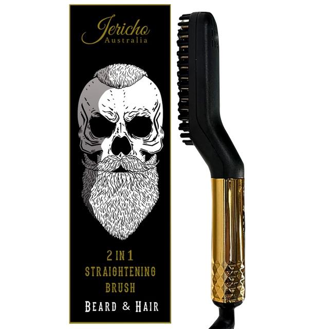 Jericho 2-in-1 Beard Straightening Brush