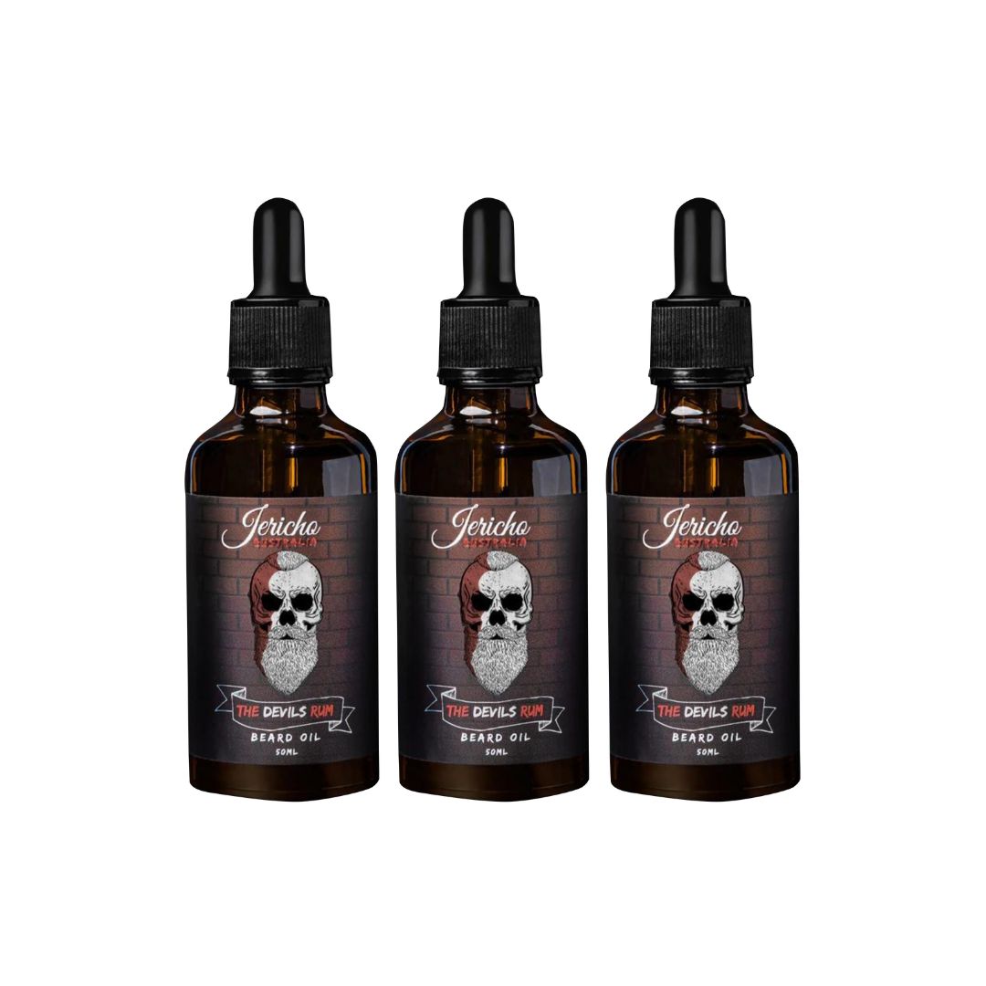 The Devil's Rum Beard Oil Trio