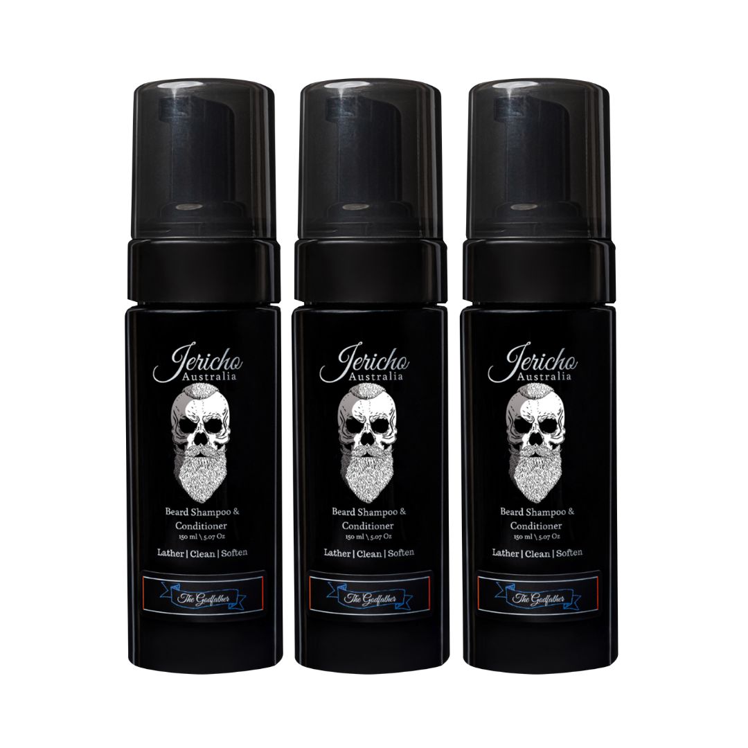 The Godfather 2-in-1 Beard Shampoo & Conditioner Trio