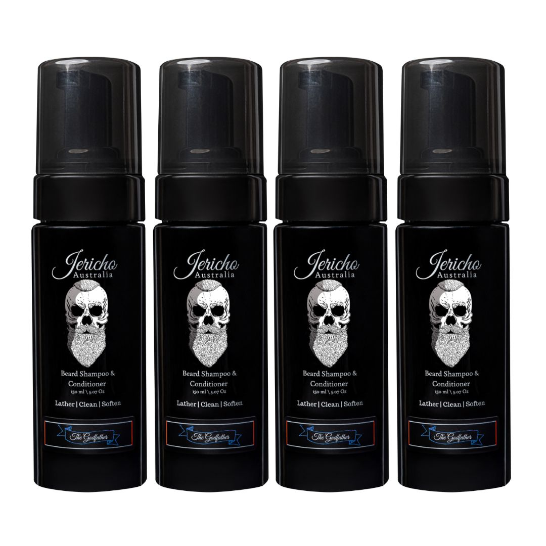 The Godfather 2-in-1 Beard Shampoo & Conditioner Quad