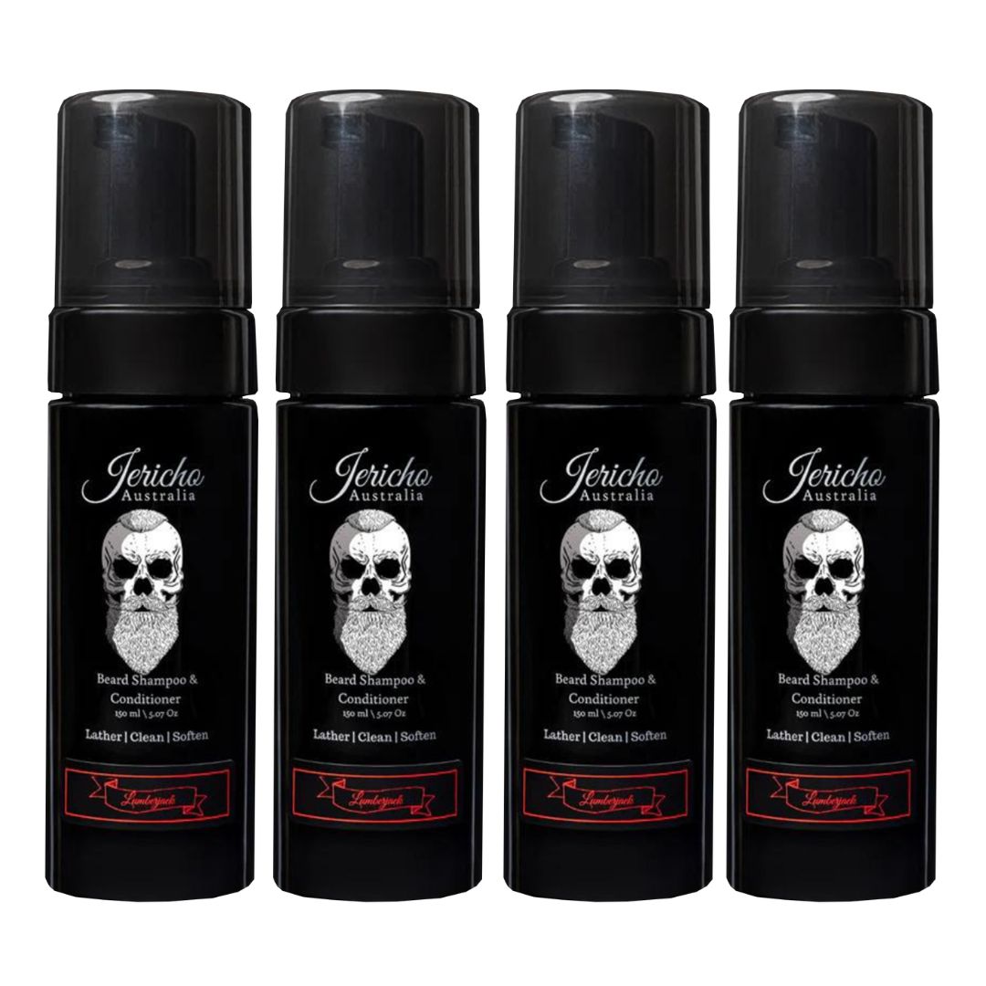 Lumberjack 2-in-1 Beard Shampoo & Conditioner Quad