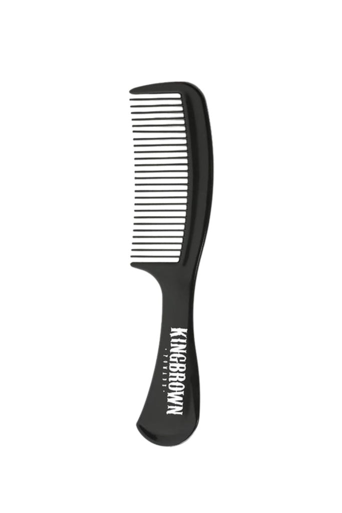 King Brown Black Handle Comb