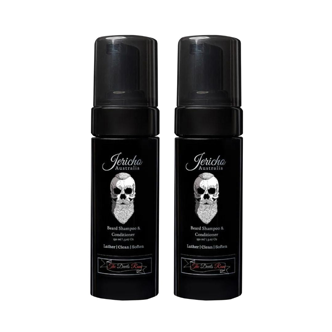 The Devil's Rum 2-in-1 Beard Shampoo & Conditioner Duo
