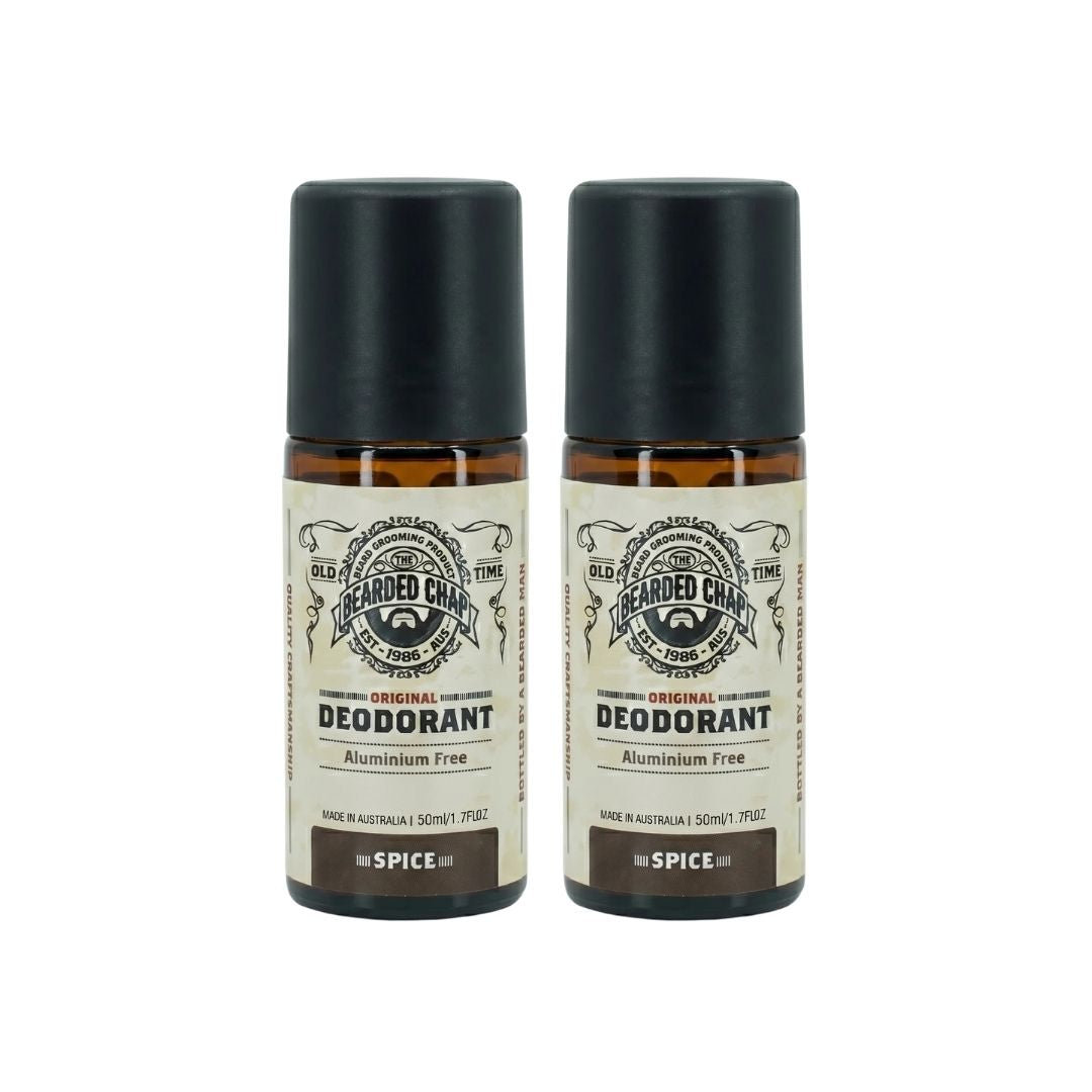The Bearded Chap Natural Deodorant Classic Spice Duo