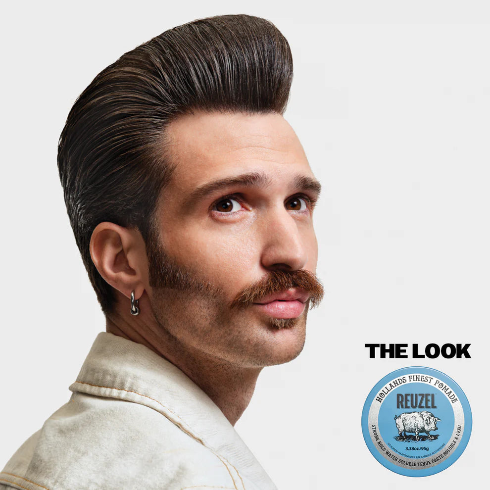 Blue Strong Hold High Sheen Pomade