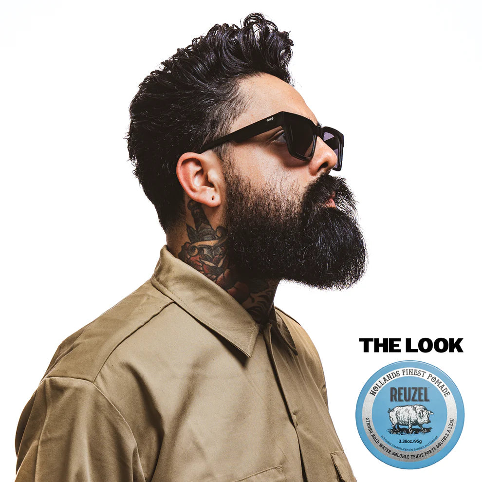 Blue Strong Hold High Sheen Pomade