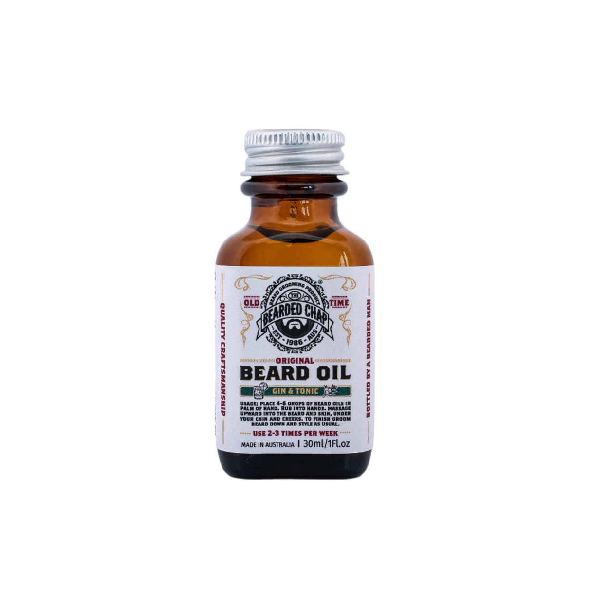 The Bearded Chap Gin & Tonic Beard Oil 30ml