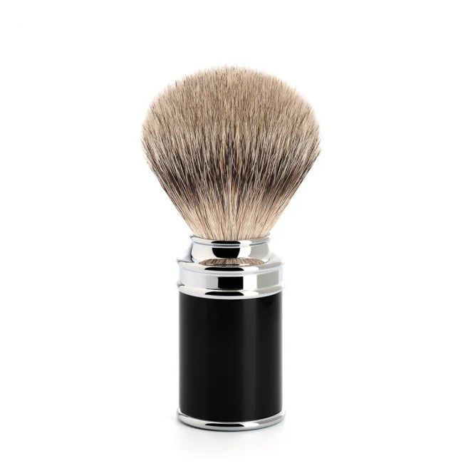 Shave Brush Silvertip Badger Black Resin