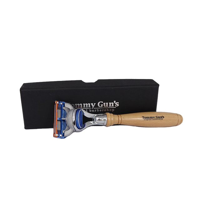 Tommy Gun's Shave Tommy Guns Fusion Razor Beechwood FU-01BE